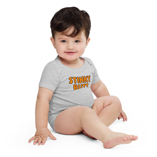 Stinky Butt - Orange • Baby Onesie