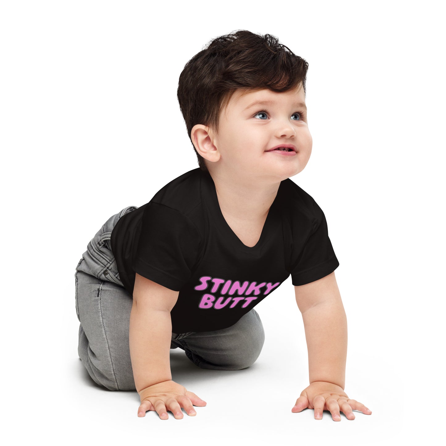 Stinky Butt - Pink • Baby T-Shirt