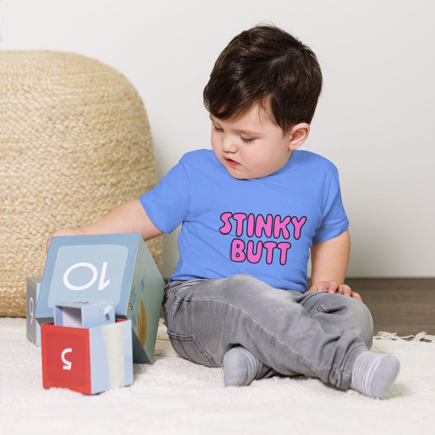 Stinky Butt - Pink • Baby T-Shirt