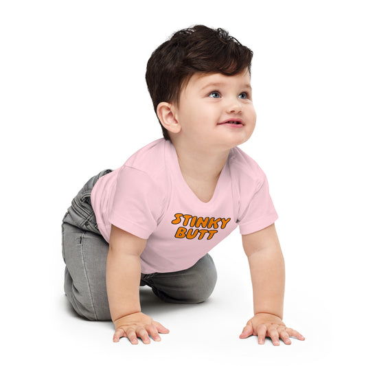 Stinky Butt - Orange • Baby T-Shirt