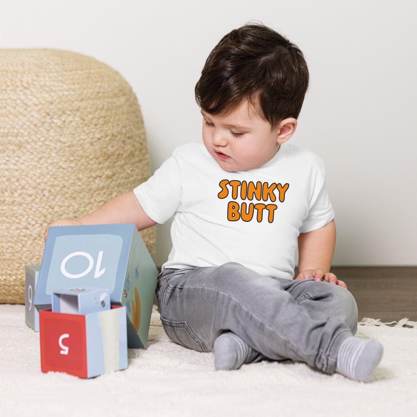 Stinky Butt - Orange • Baby T-Shirt
