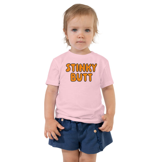 Stinky Butt - Orange • Toddler T-Shirt