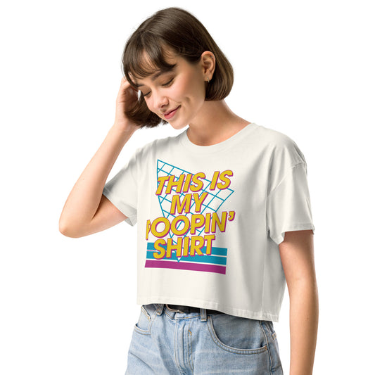 This Is My Poopin’ Shirt • Women’s Crop T-Shirt