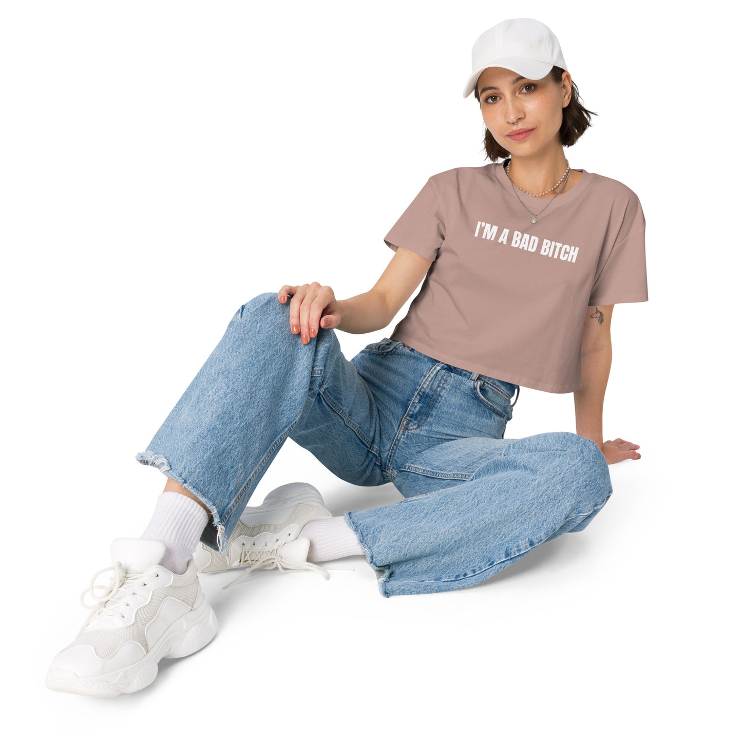 I am a Bad Bitch • Women’s Crop T-Shirt