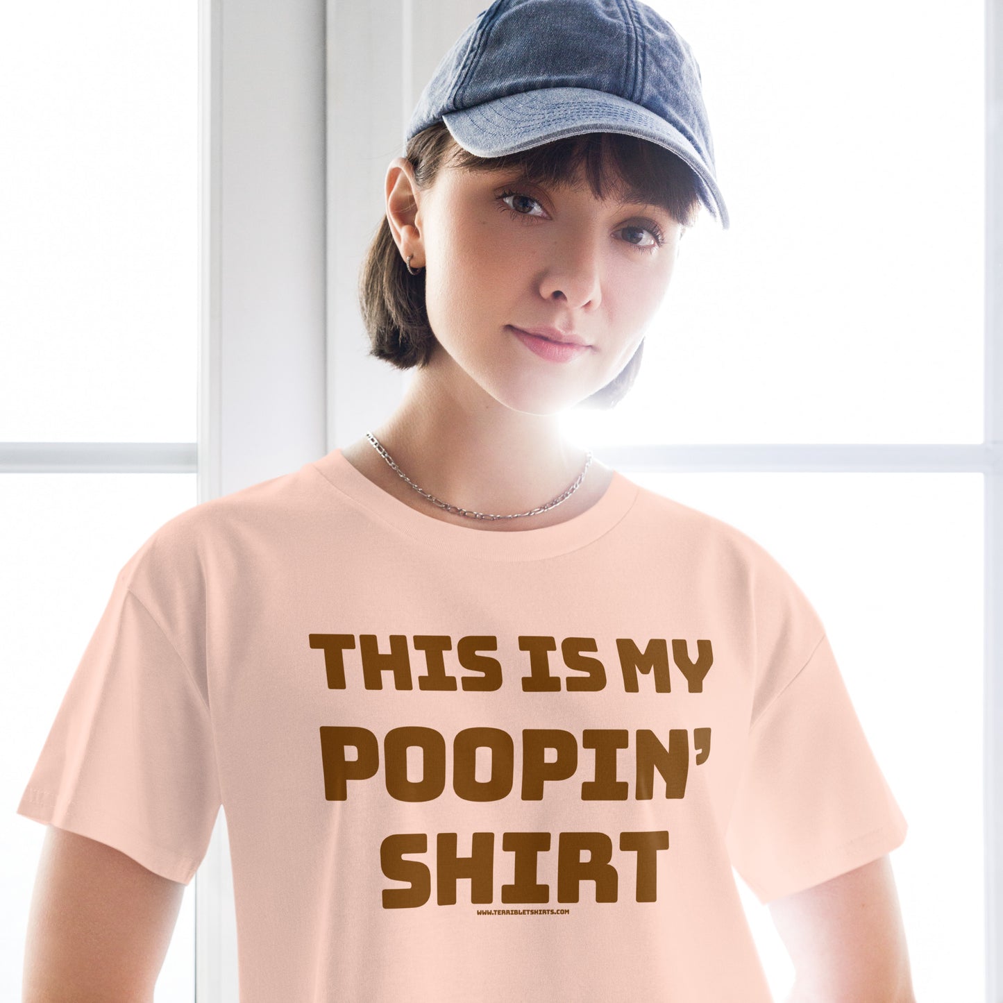 This Is My Poopin' Shirt • Women’s Crop T-Shirt