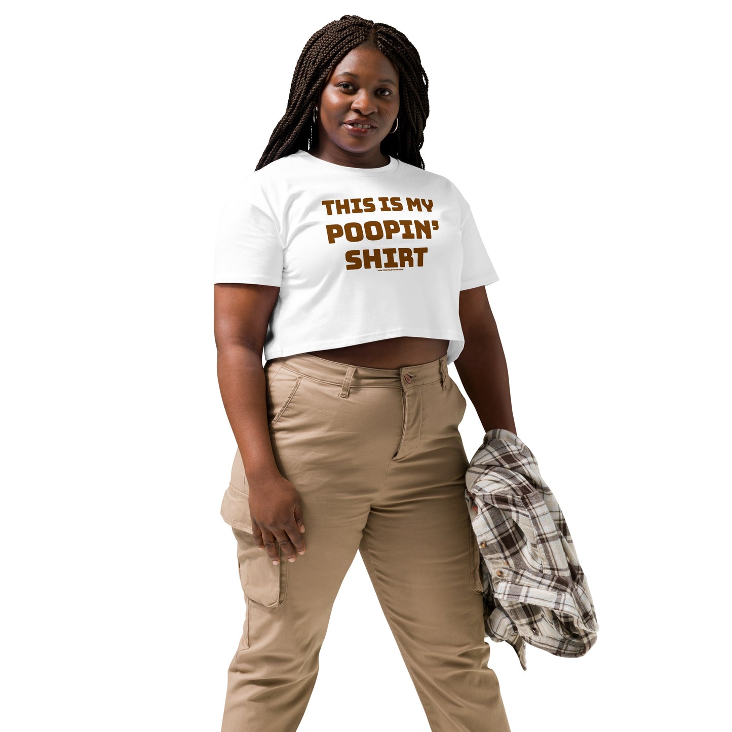This Is My Poopin' Shirt • Women’s Crop T-Shirt