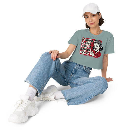 Man's Rights • Women’s Crop T-Shirt